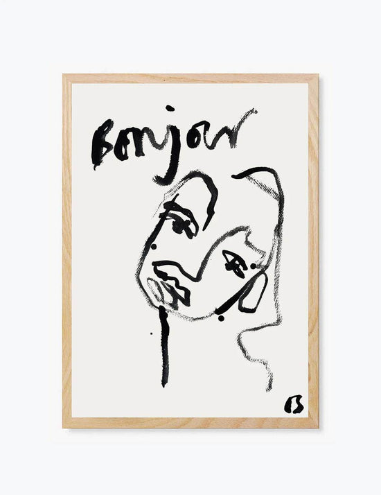 Bonjour | Wall Art Print