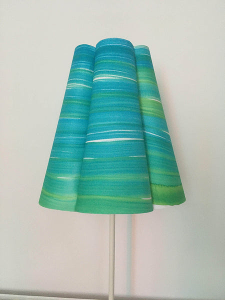Conical Blue Paper Lampshade