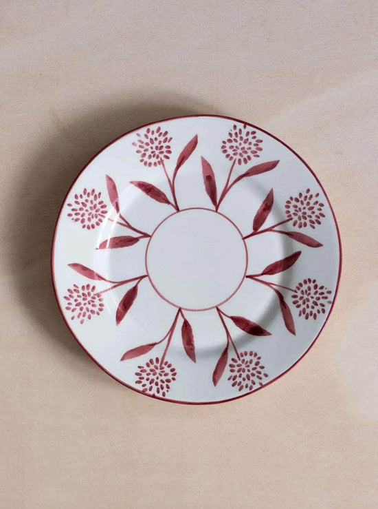 Cora Hand-Painted Ceramic Dessert Plate