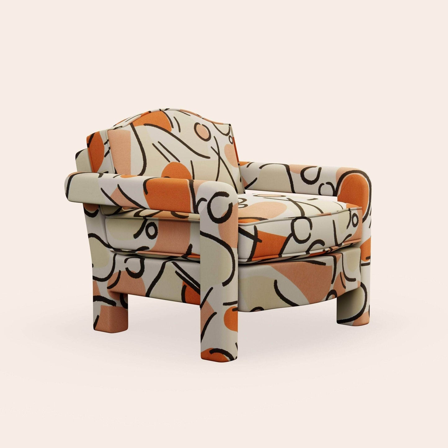 Elio Armchair, Tangerine