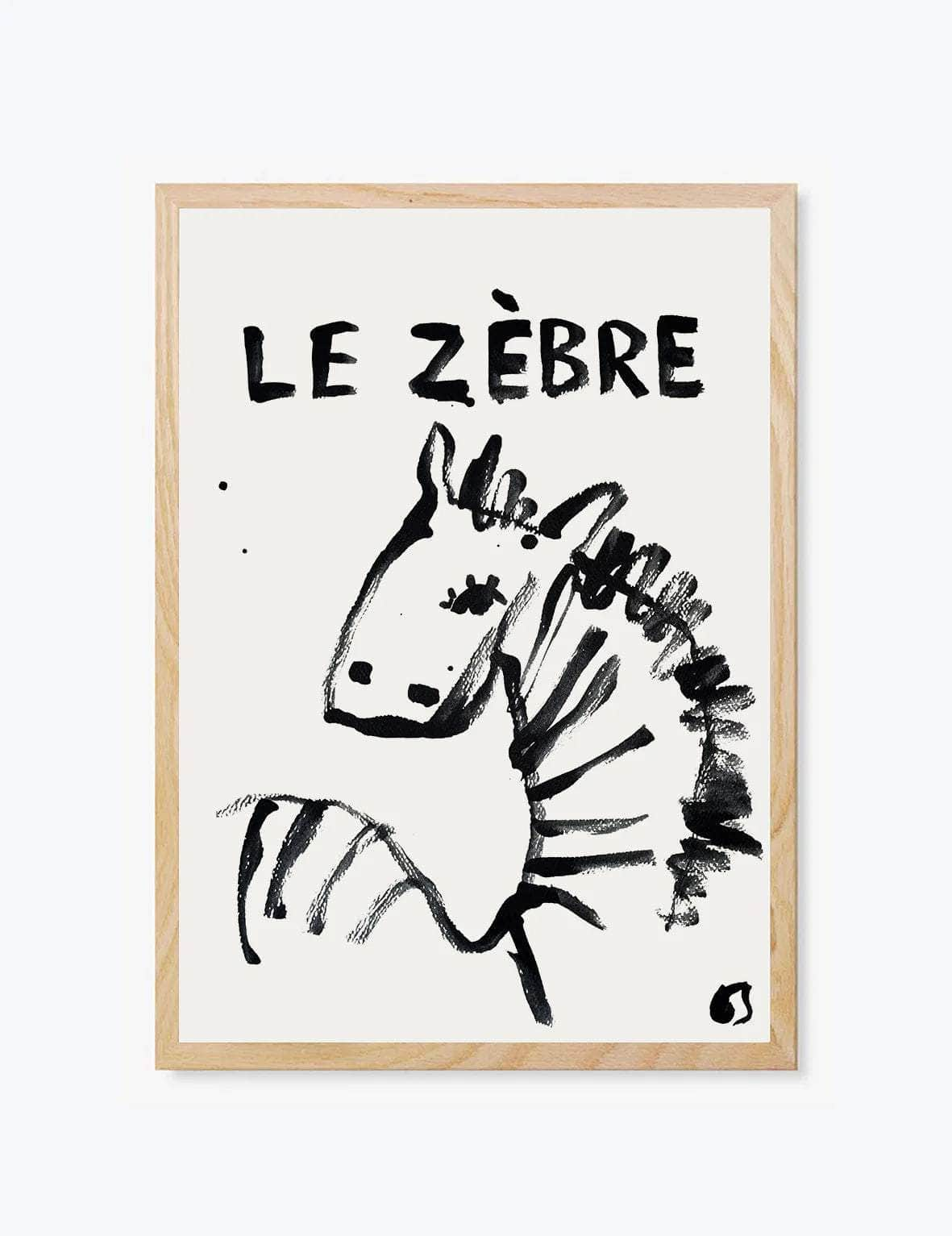 Le Zèbre | Wall Art Print