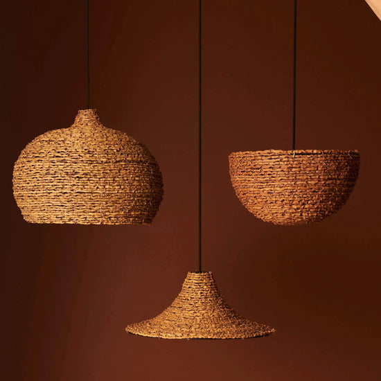 Serena Inverted Woven Dome Pendant Shade