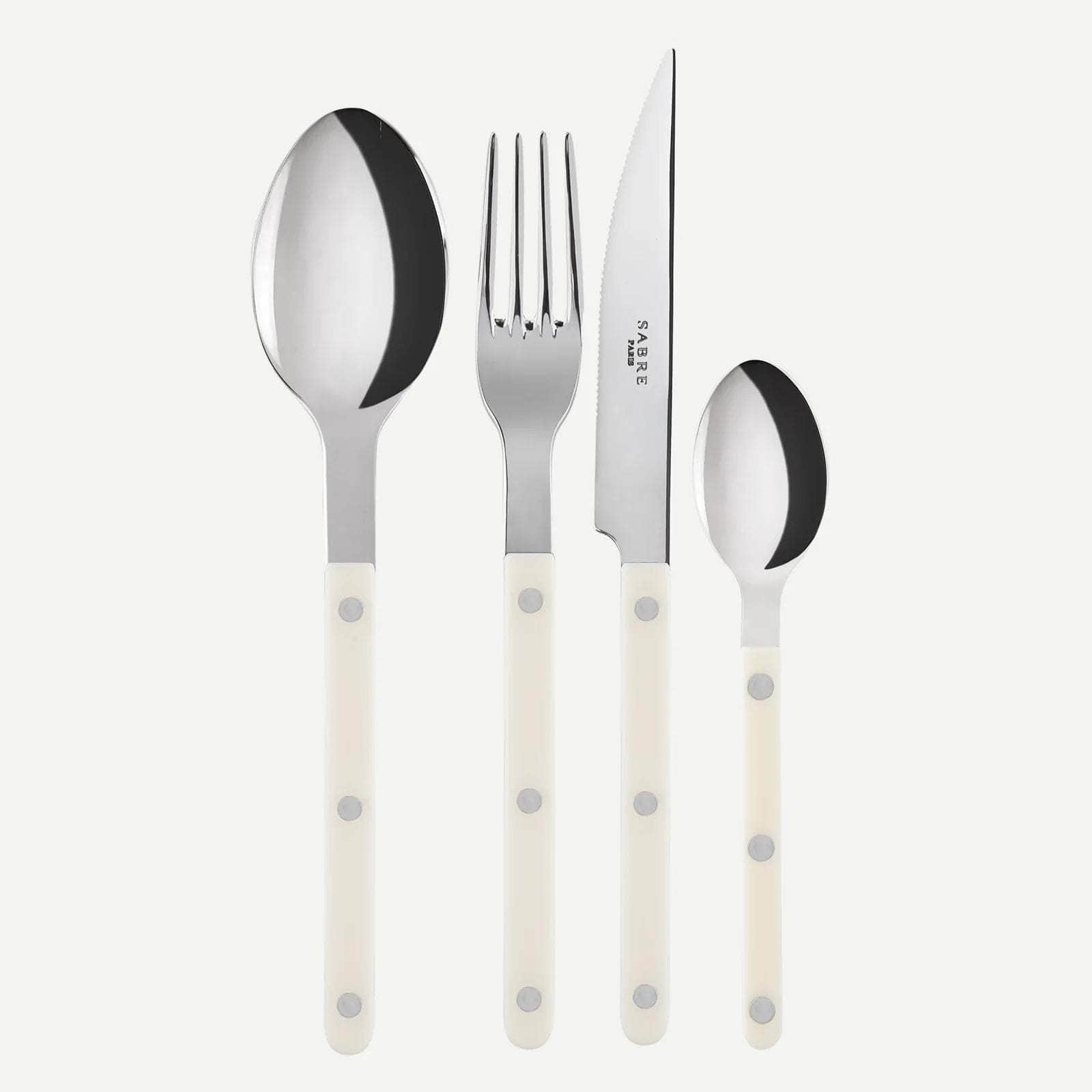 Bistrot 4 Pc Cutlery Set | Ivory