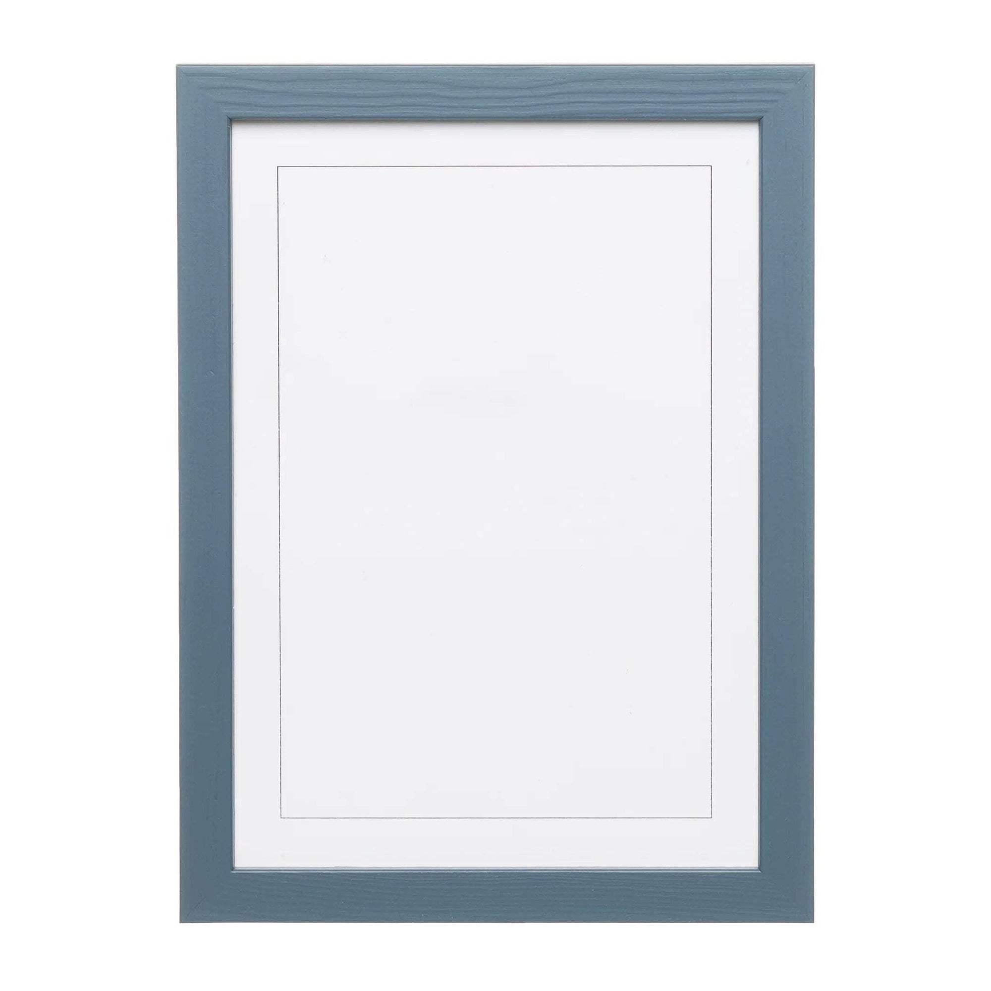 Petrol Blue Solid Wood Frame