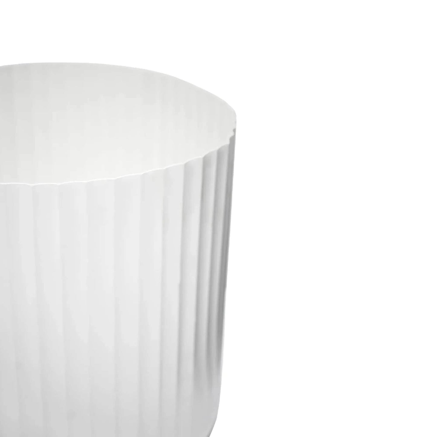 Hudson White Corrugated Planters Set of Two