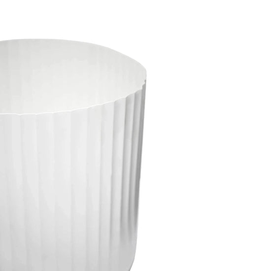 Hudson White Corrugated Planters Set of Two