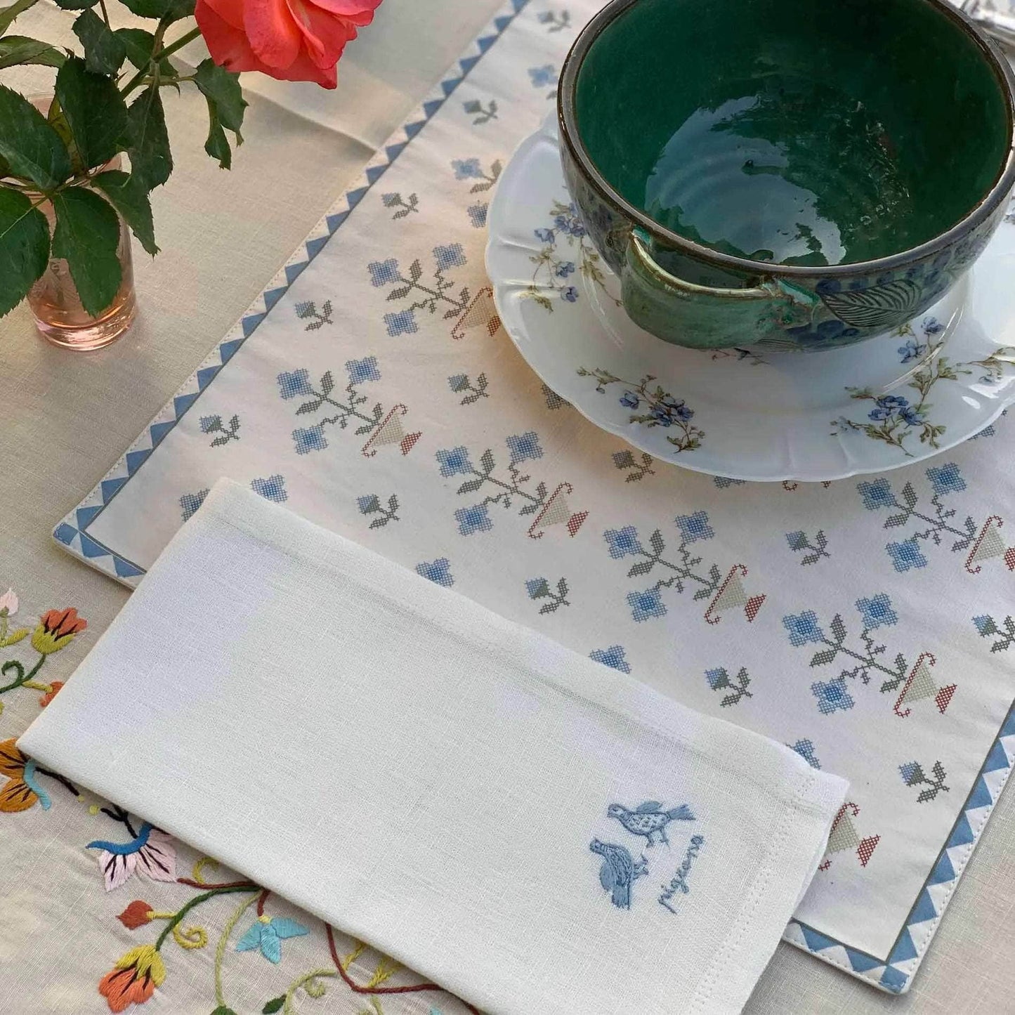 Bird Napkin (Set Of Three)