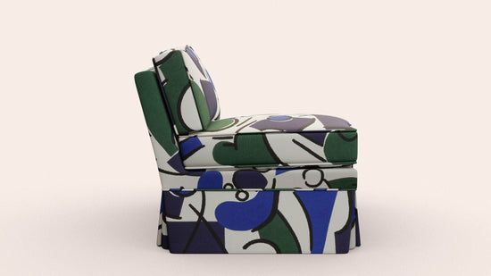 Felix Slipper Chair, Seaweed