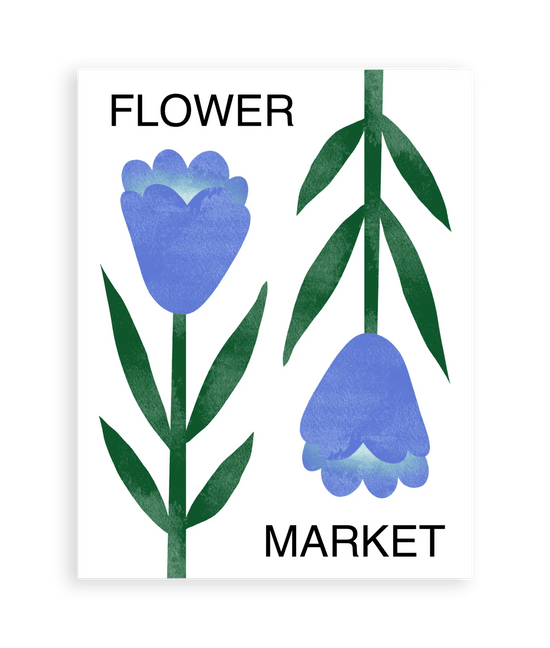 Flower Market Art Print
