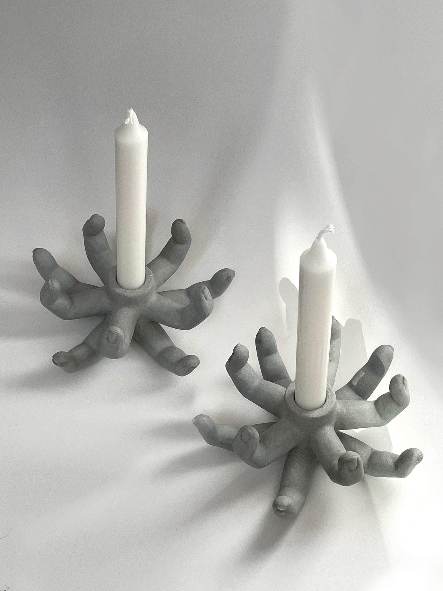 Load image into Gallery viewer, Fingers in Bloom Candleholder
