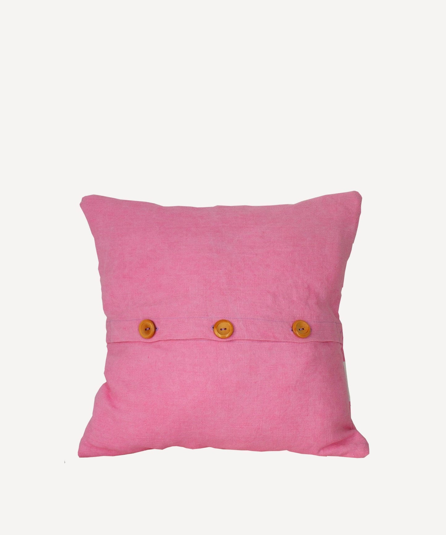 Chequered Cushion in Pink
