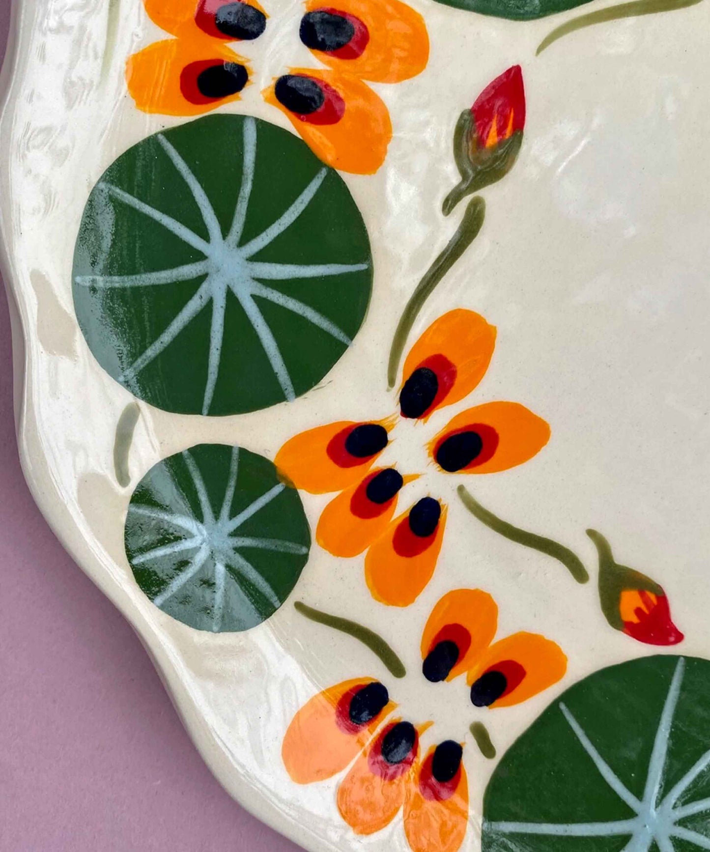 Nasturtium Serving Platter