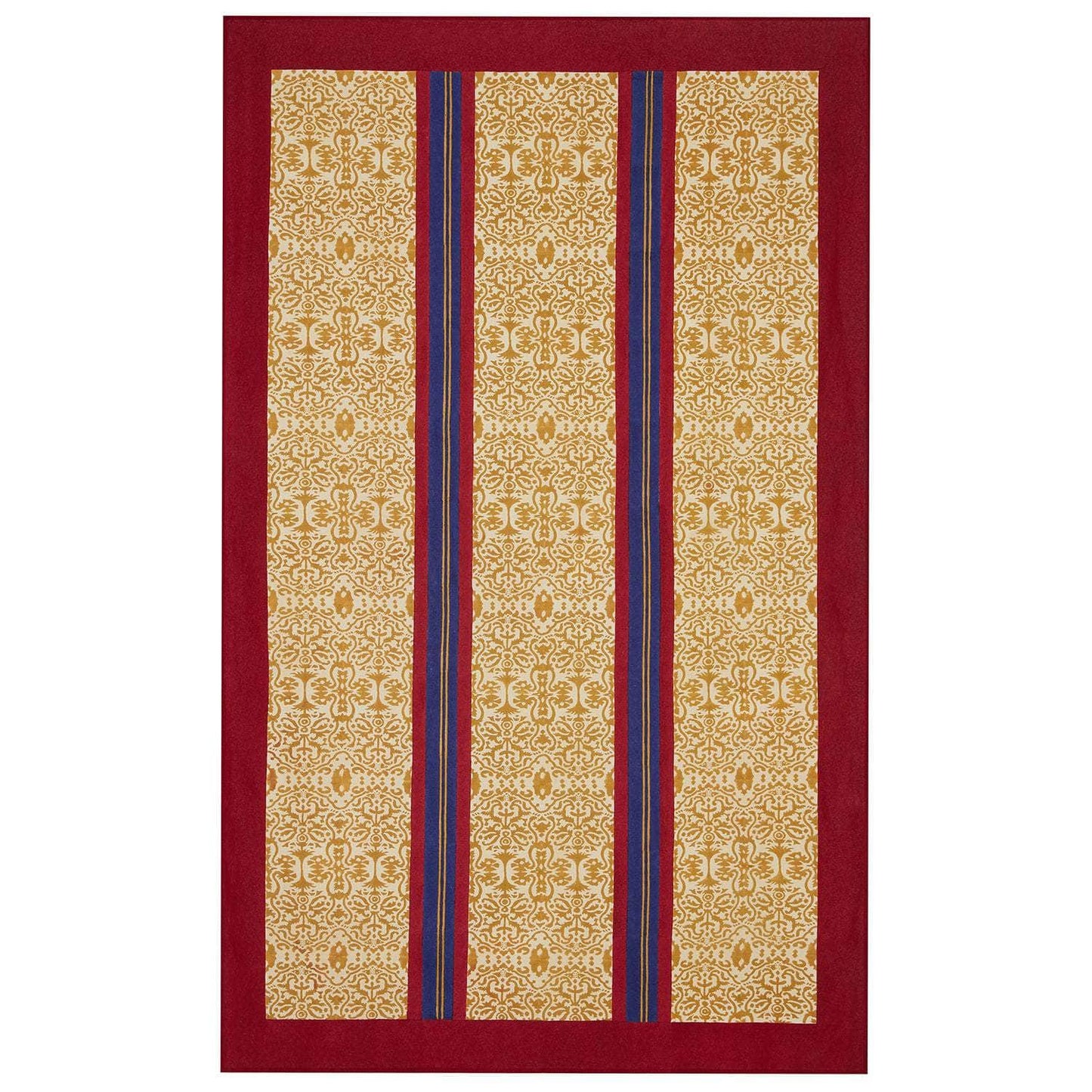 Cotton Cloth Damask Stripe Chutney