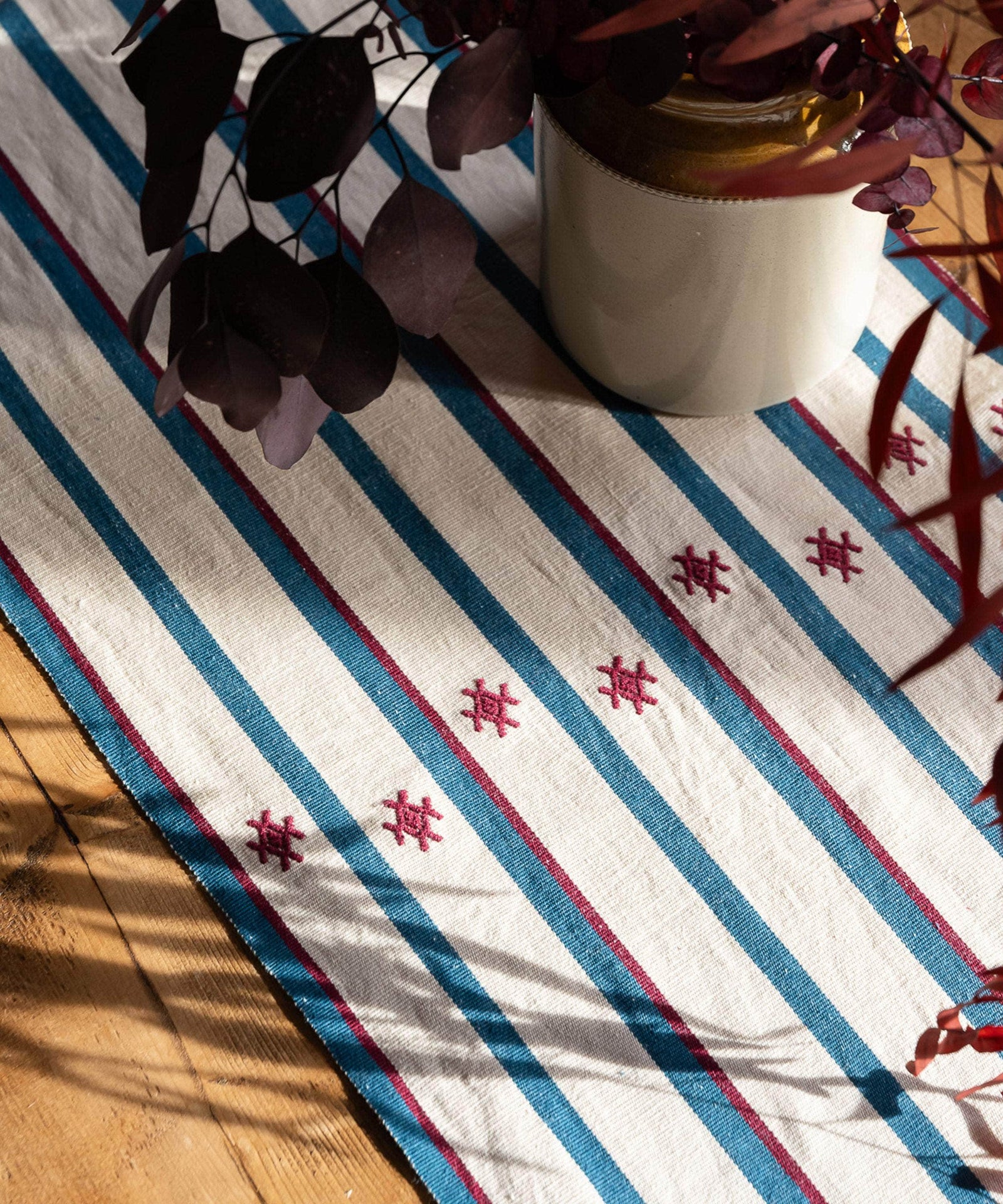 Izamna Stripe Handwoven Runner