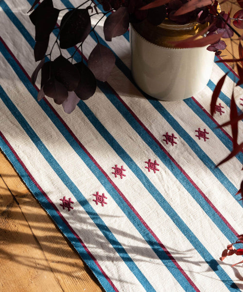 Izamna Stripe Handwoven Runner