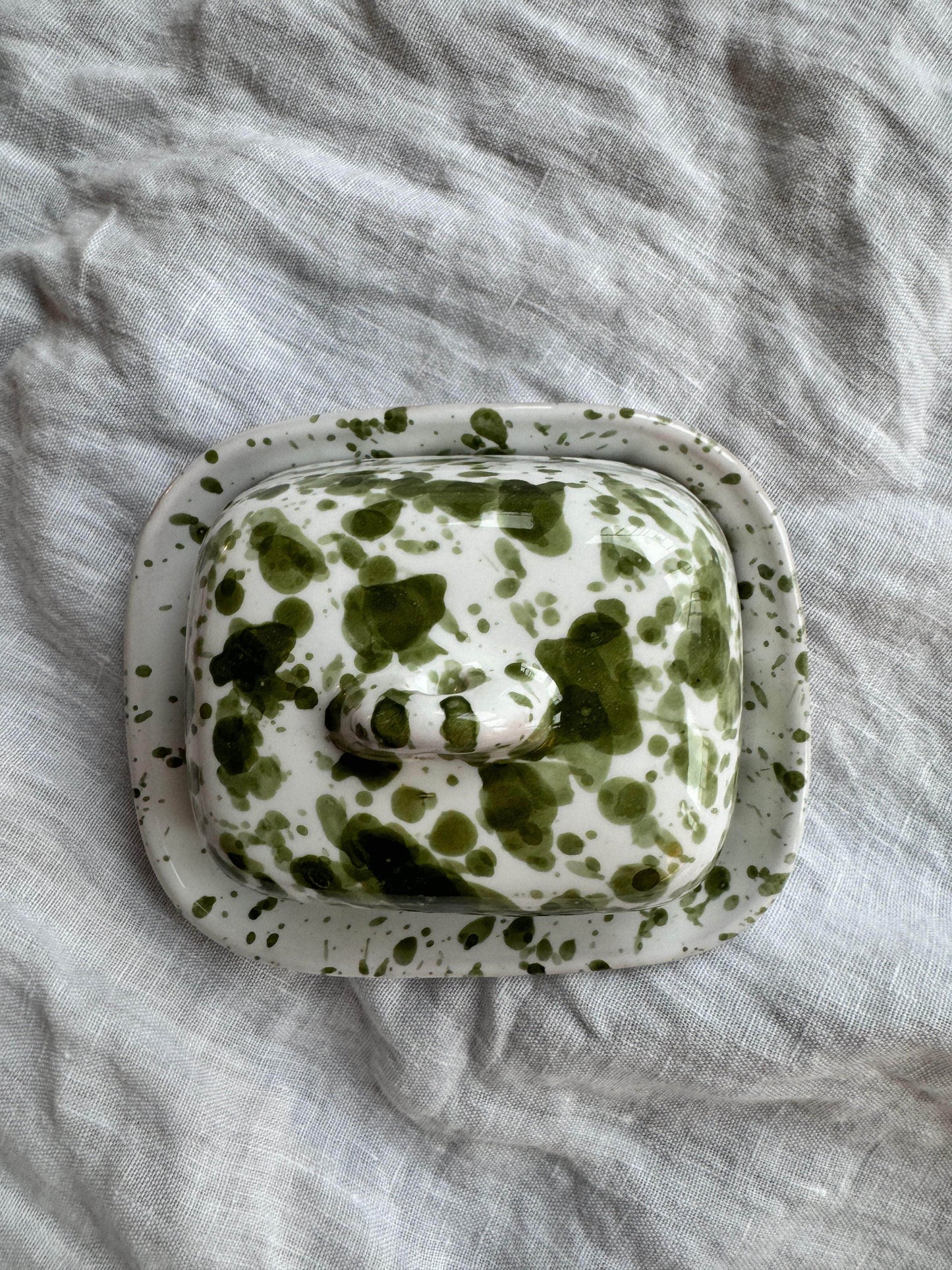 Mini Green Butter Dish