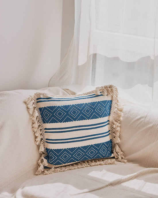 Blue Rayas - Cushion Cover