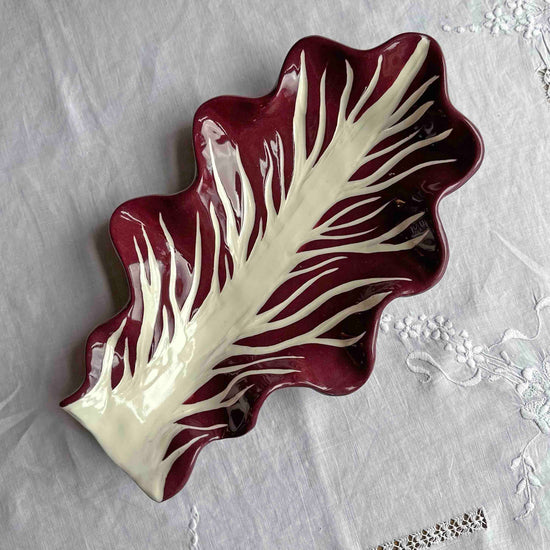 Giant Radicchio Leaf Serving Dish