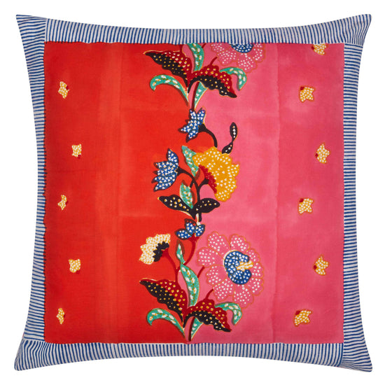 Cotton Cushion Cover | Indonesian Redrose