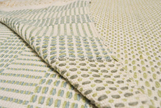 Organic Cotton Feijoa Green Throw