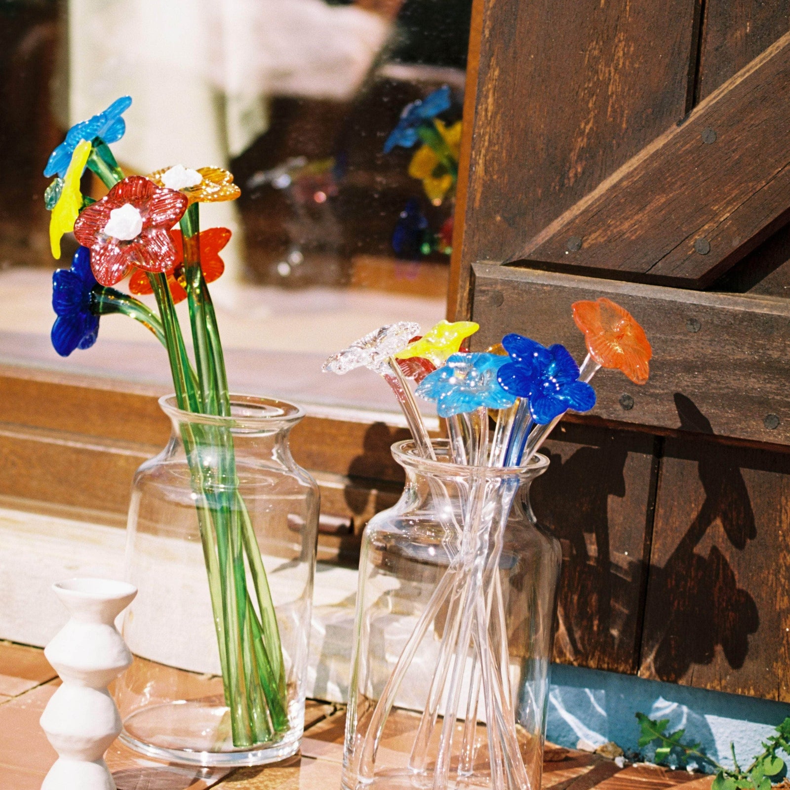 Mouthblown Crystal Flower - Small