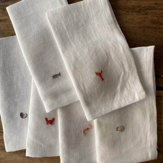 Mighty Shellfish Napkins, Set of 6