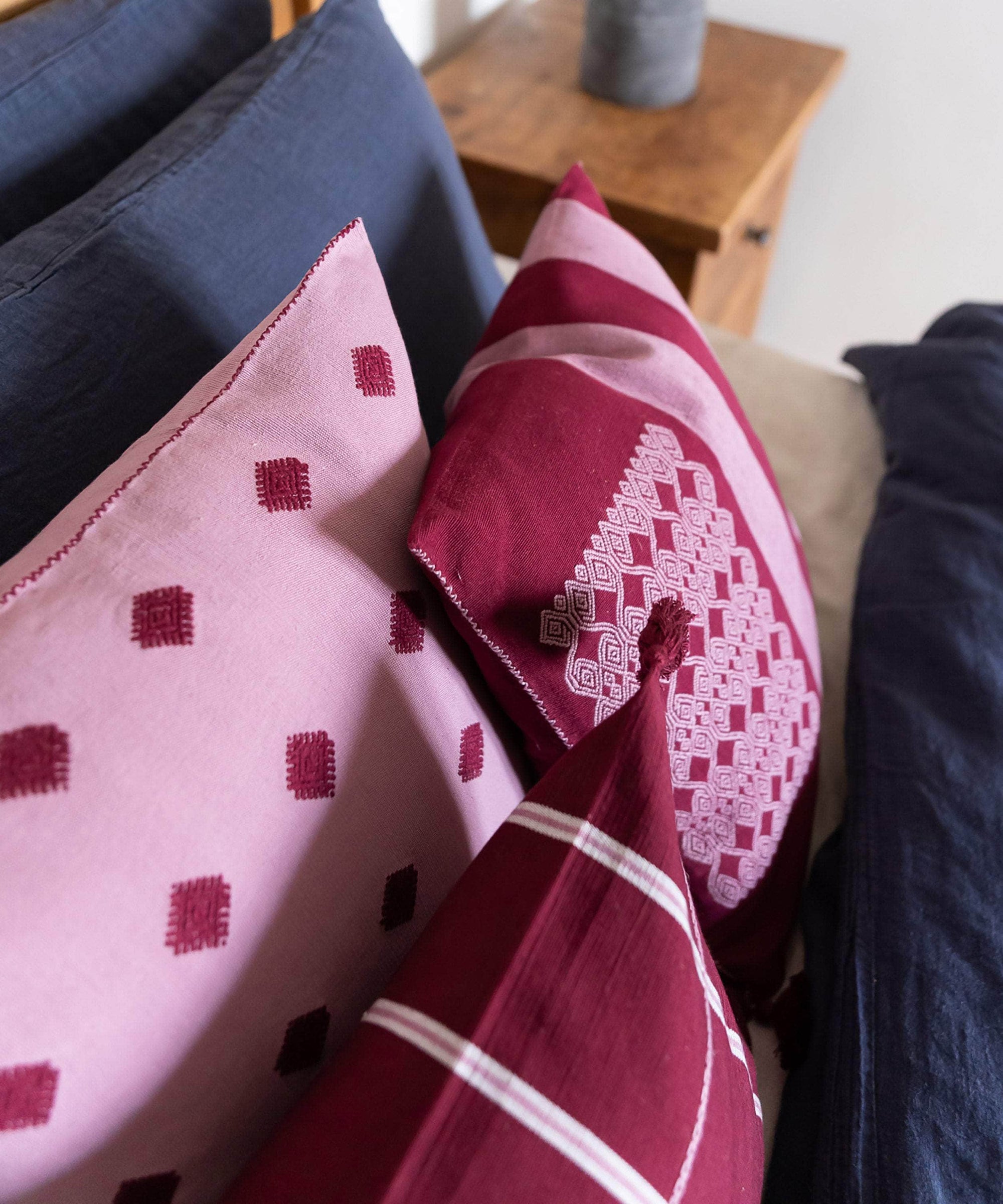 Rayas Stripe Zinacantan Handwoven Cushion Cover