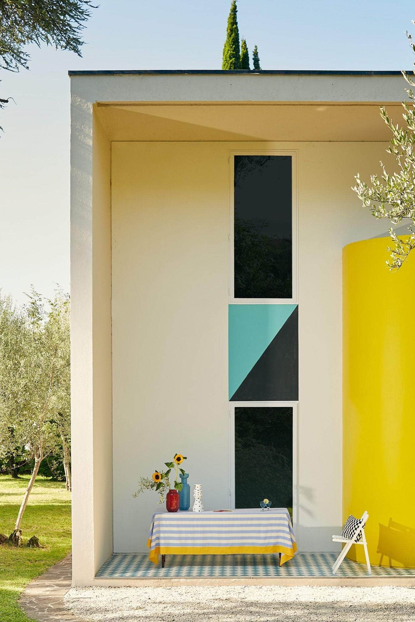 La Veste X Lisa Corti Nizam Stripes Light Blue Natural