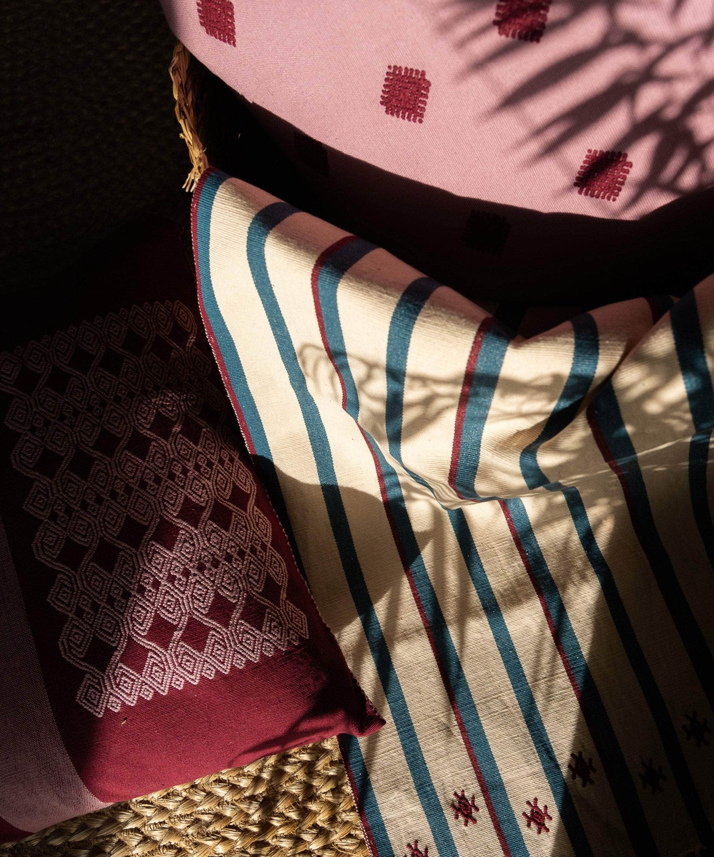 The Path of the Sun Handwoven Cushion Cover