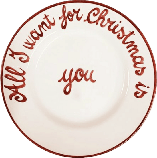 All I Want for Christmas is You Plate