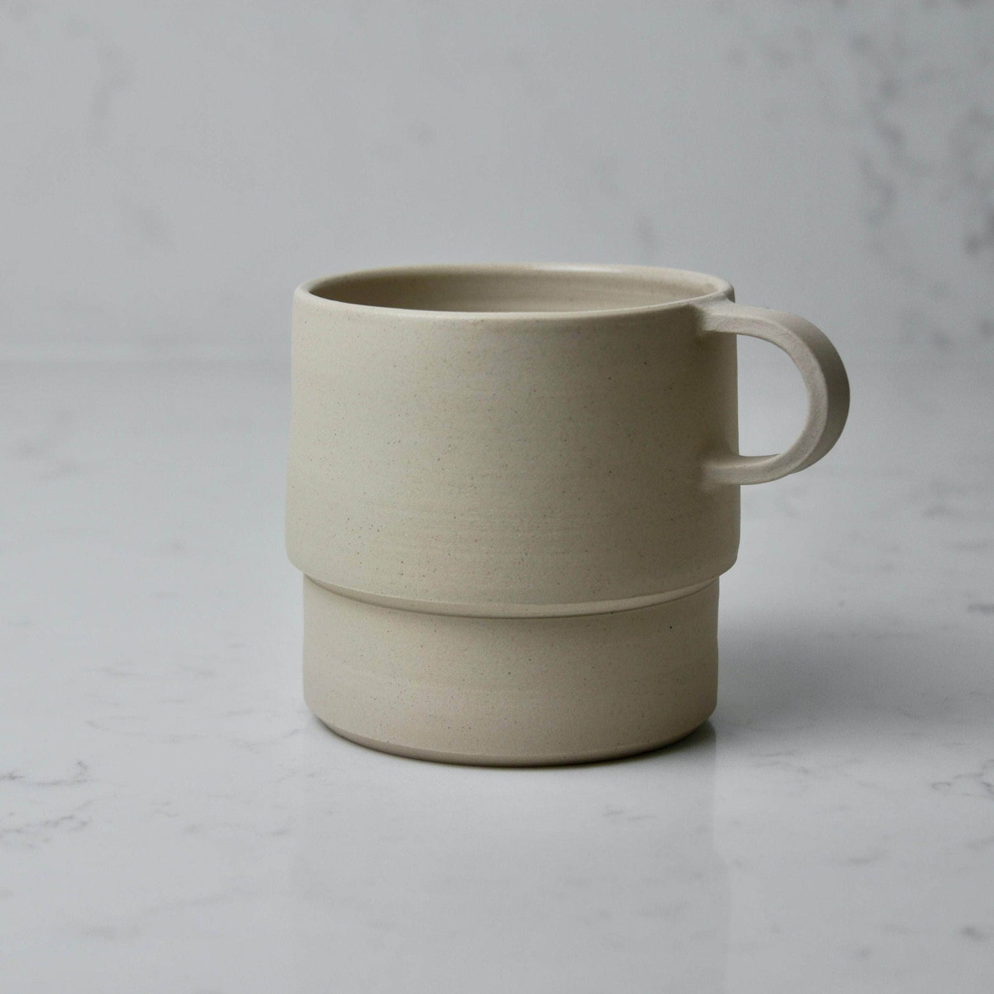 Tall Angular Mug, White