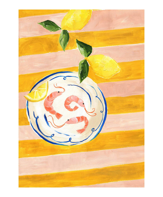 Load image into Gallery viewer, Prawn Party Art Print
