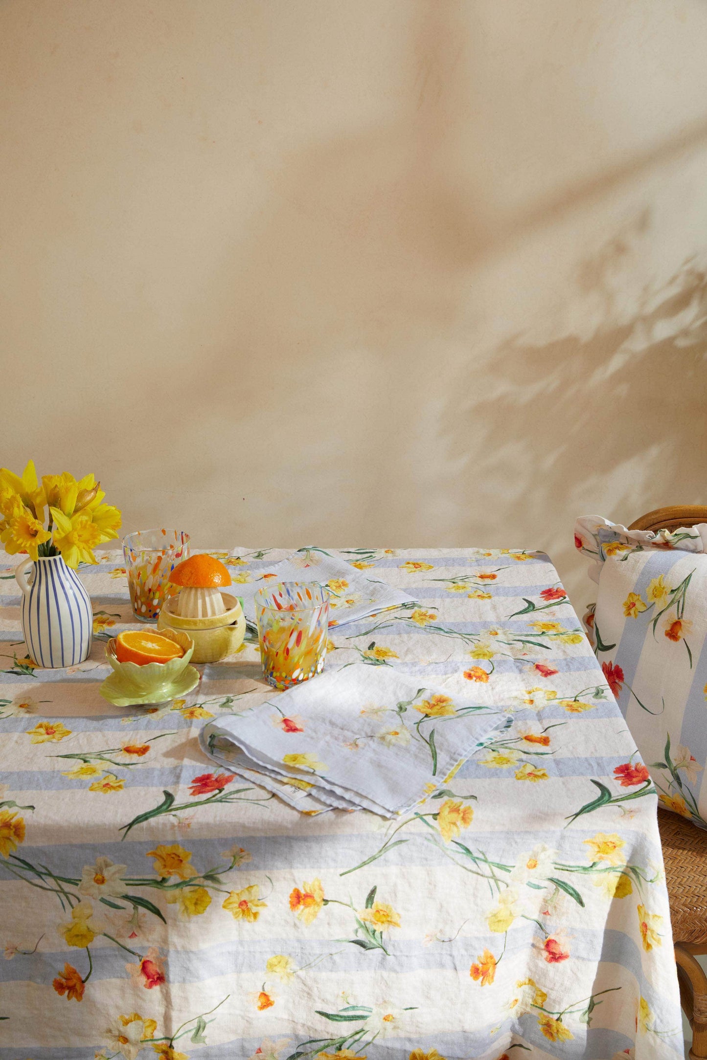 Daffodil Stripe Tablecloth
