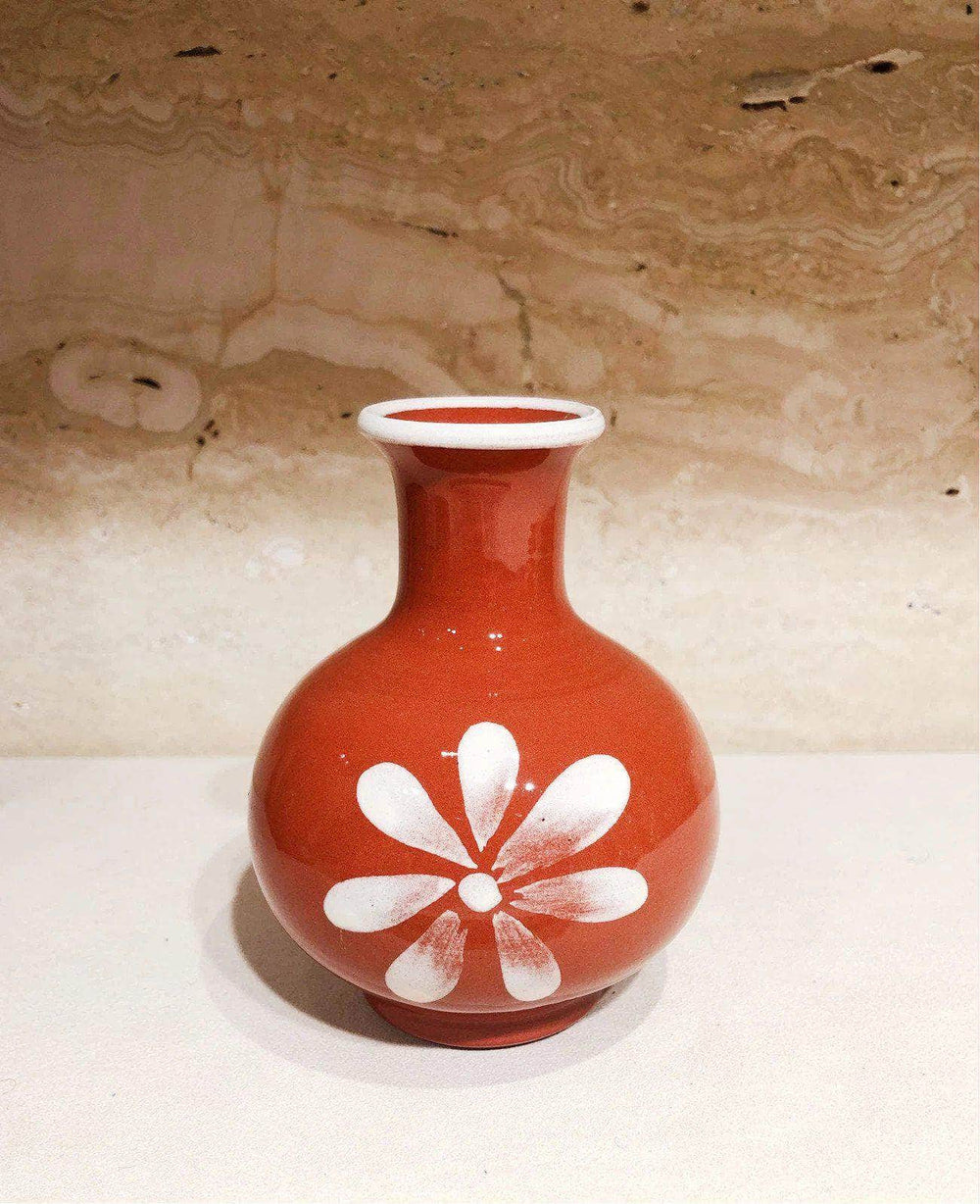 Anthologist Ceramic Bud Vase Red Clay, Psari