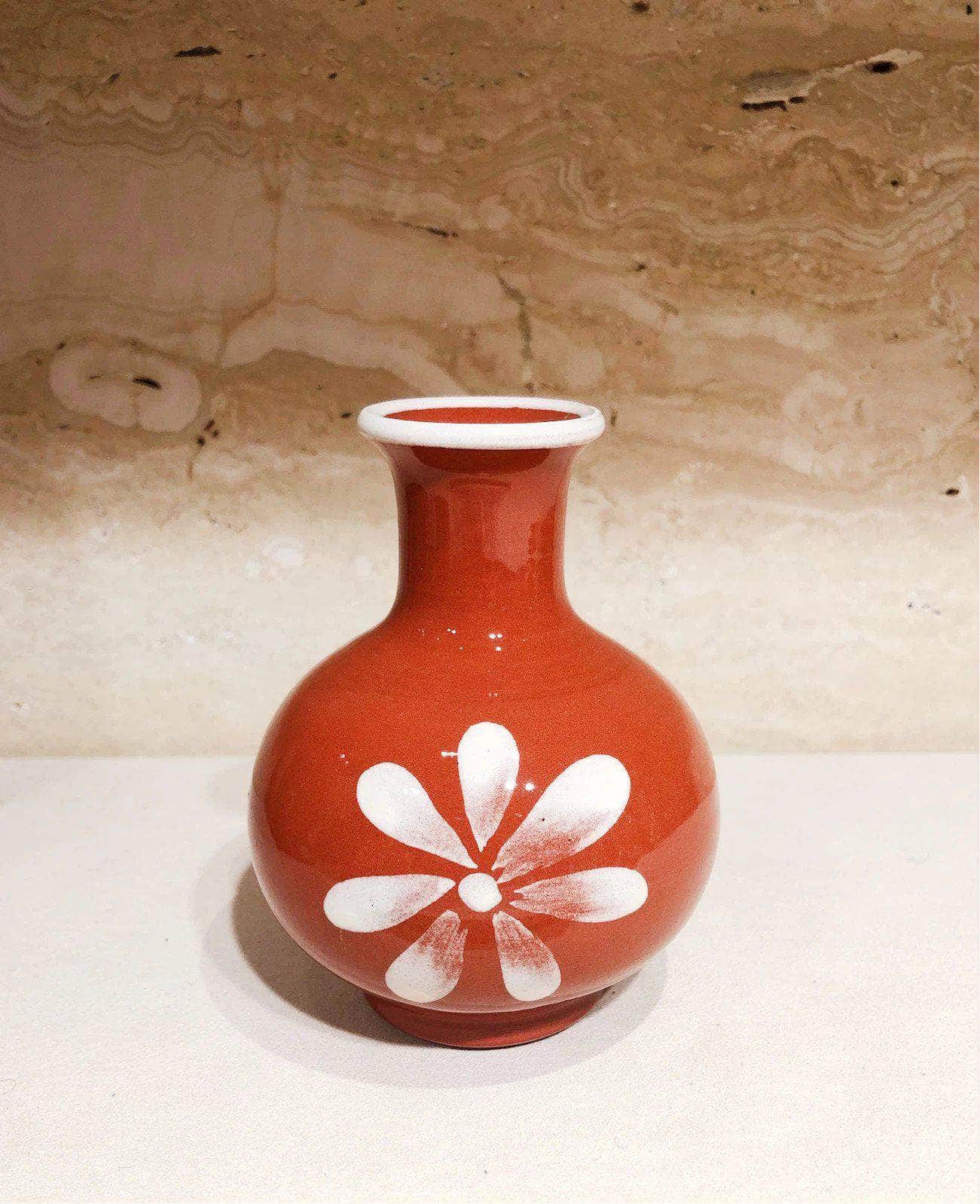 Anthologist Ceramic Bud Vase Red Clay, Psari