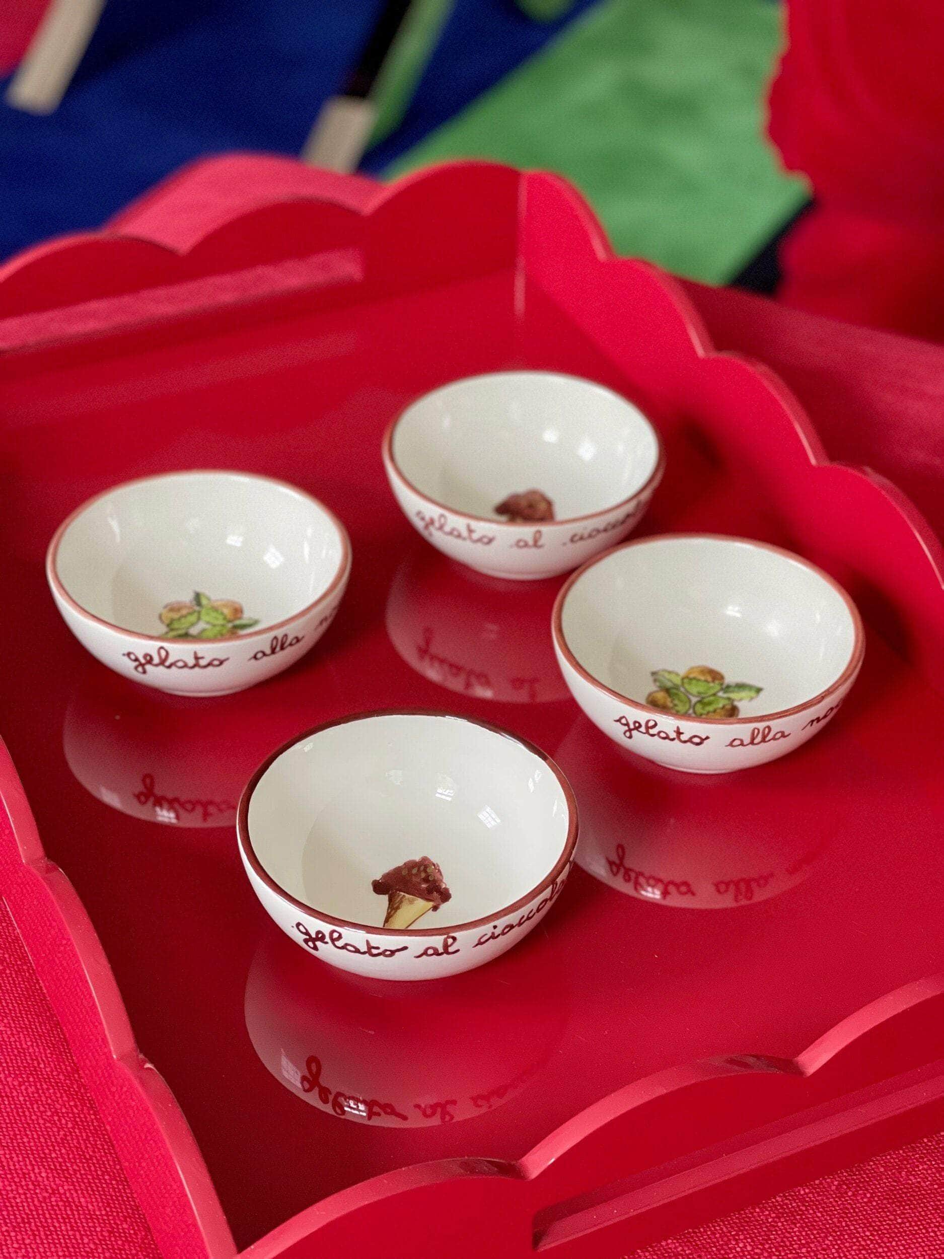 Ceramic Ice-Cream Bowls | Set Of 4