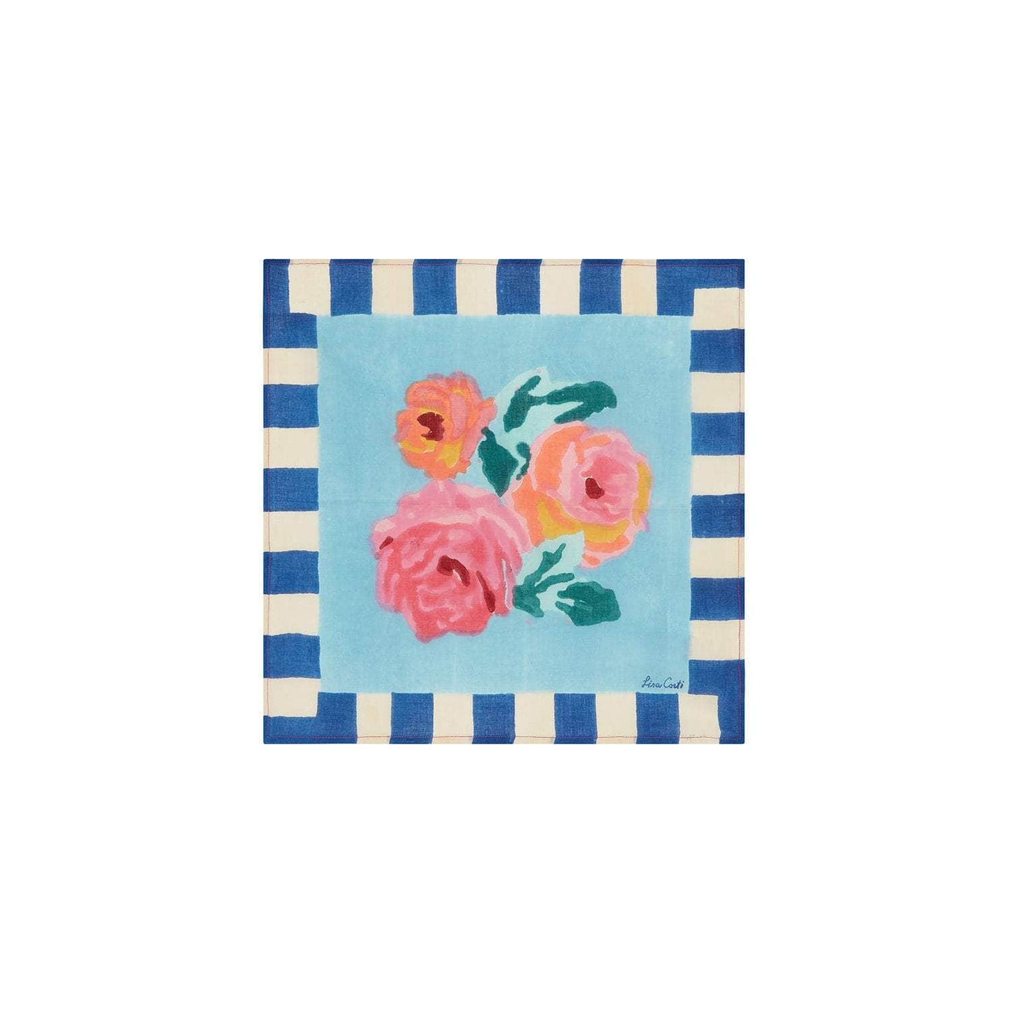 Cotton Napkin Nizam Flower Light Blue