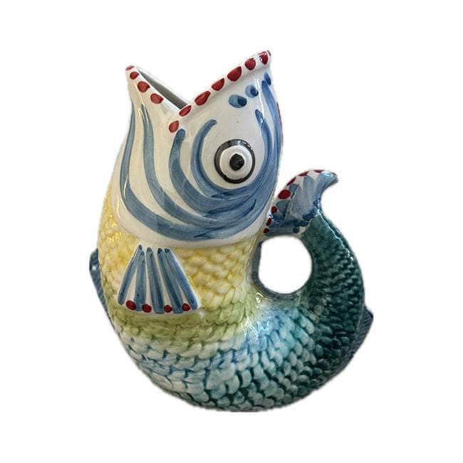 Handmade Ceramic Paolo Blue Fish Carafe