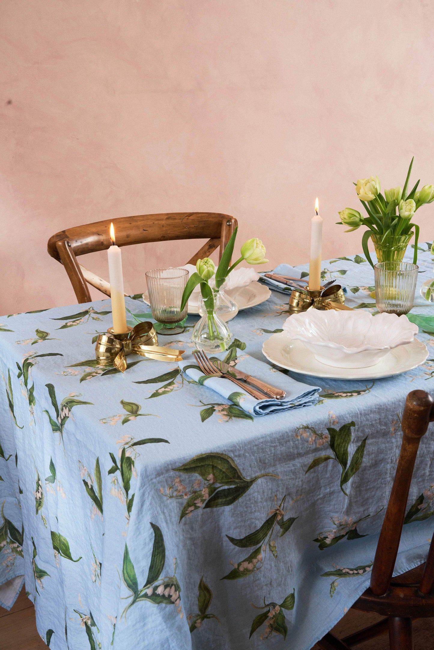 Lily of The Valley Linen Tablecloth