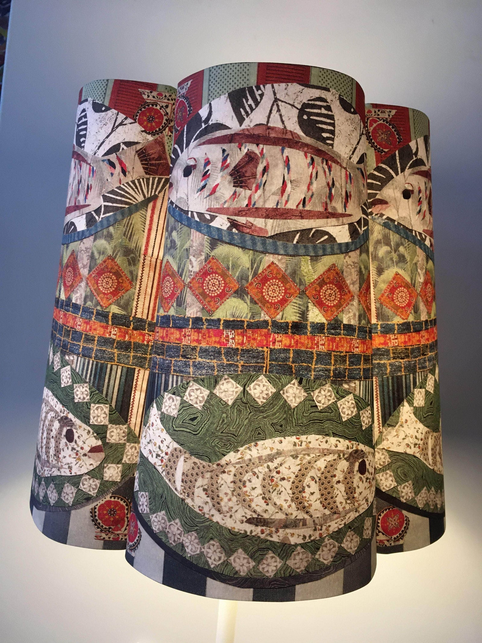 Fishy on a Dishy Lampshade