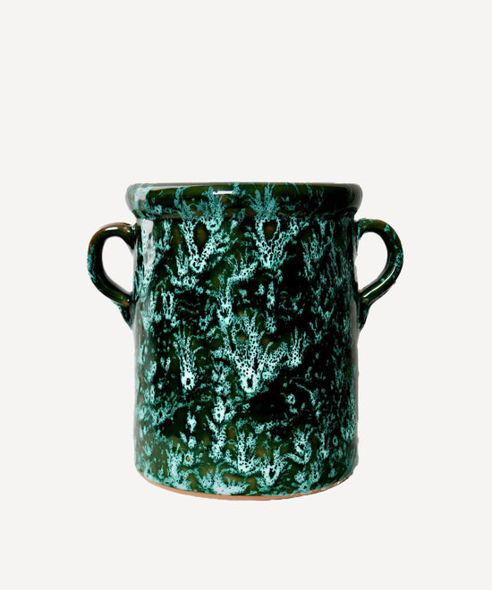 Green Galaxy Stocky Jar