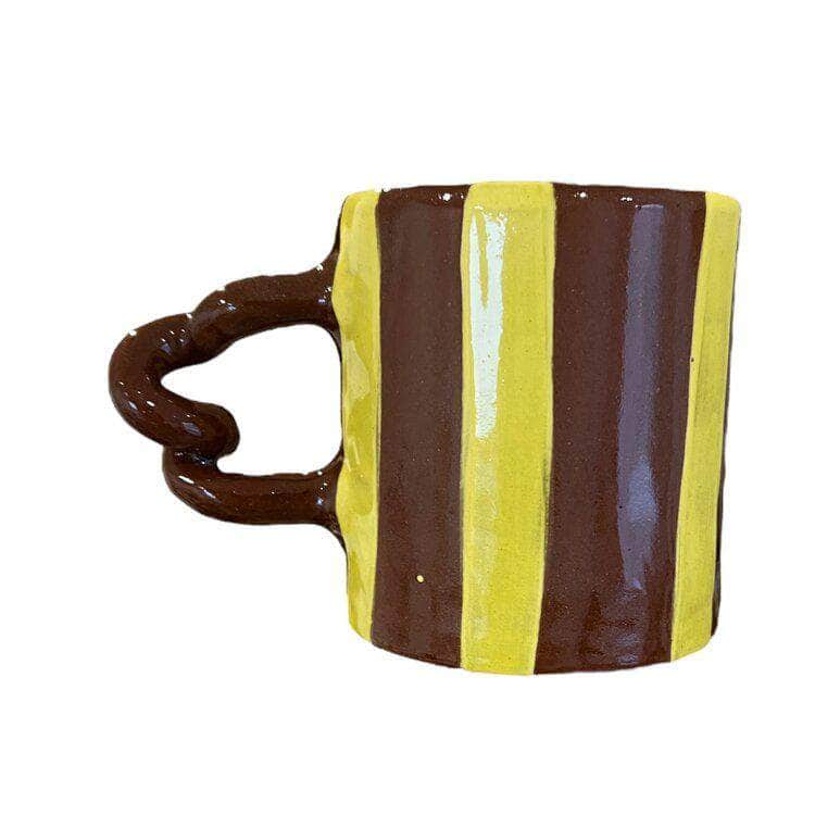 Yellow Stripe Delight Wiggle Mug