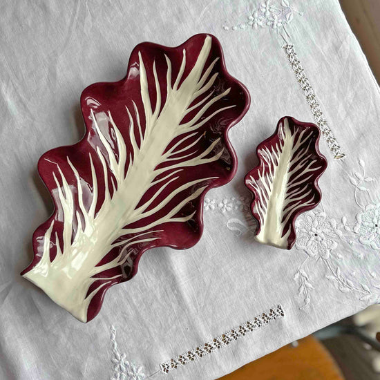 Giant Radicchio Leaf Serving Dish