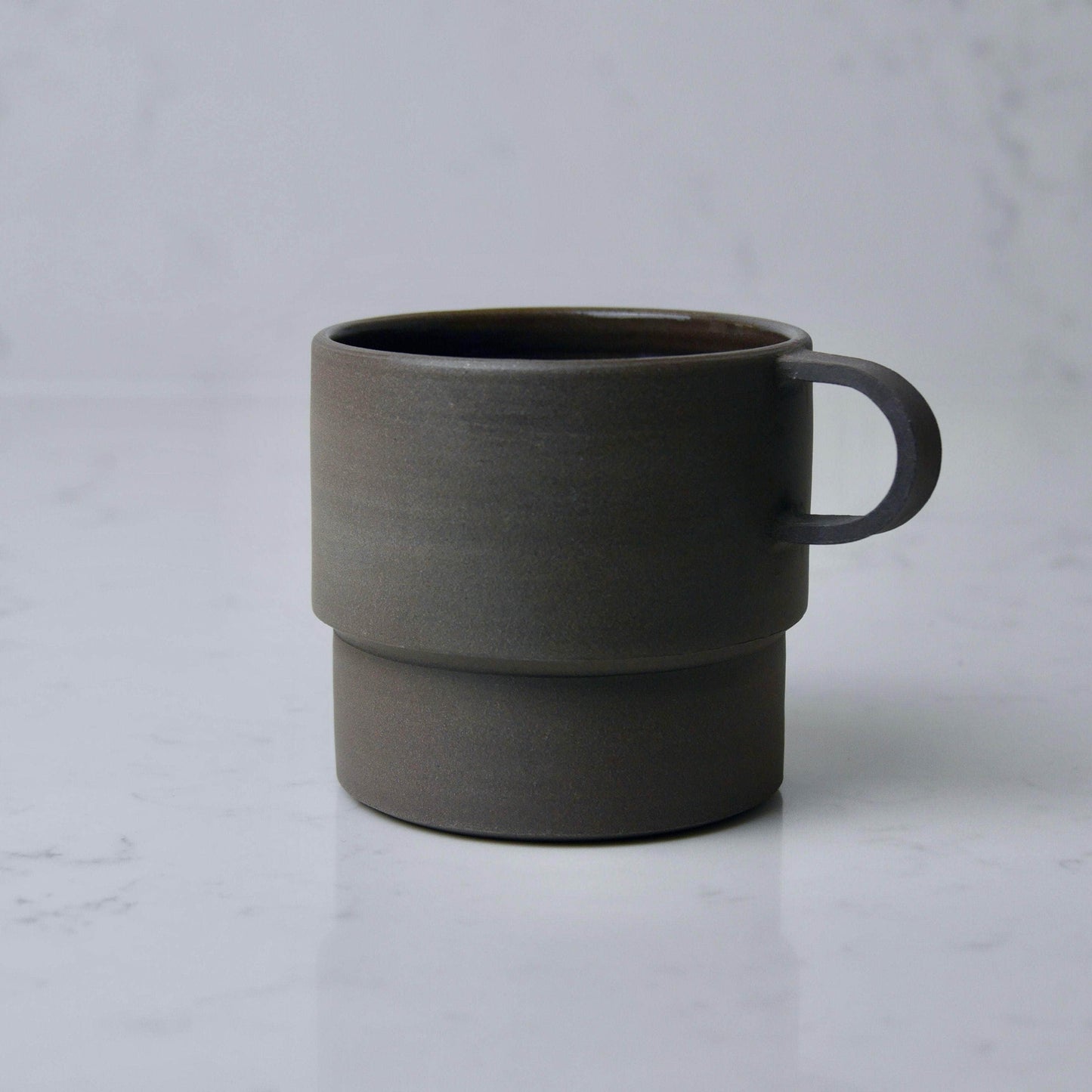 Tall Angular Mug, Anthracite