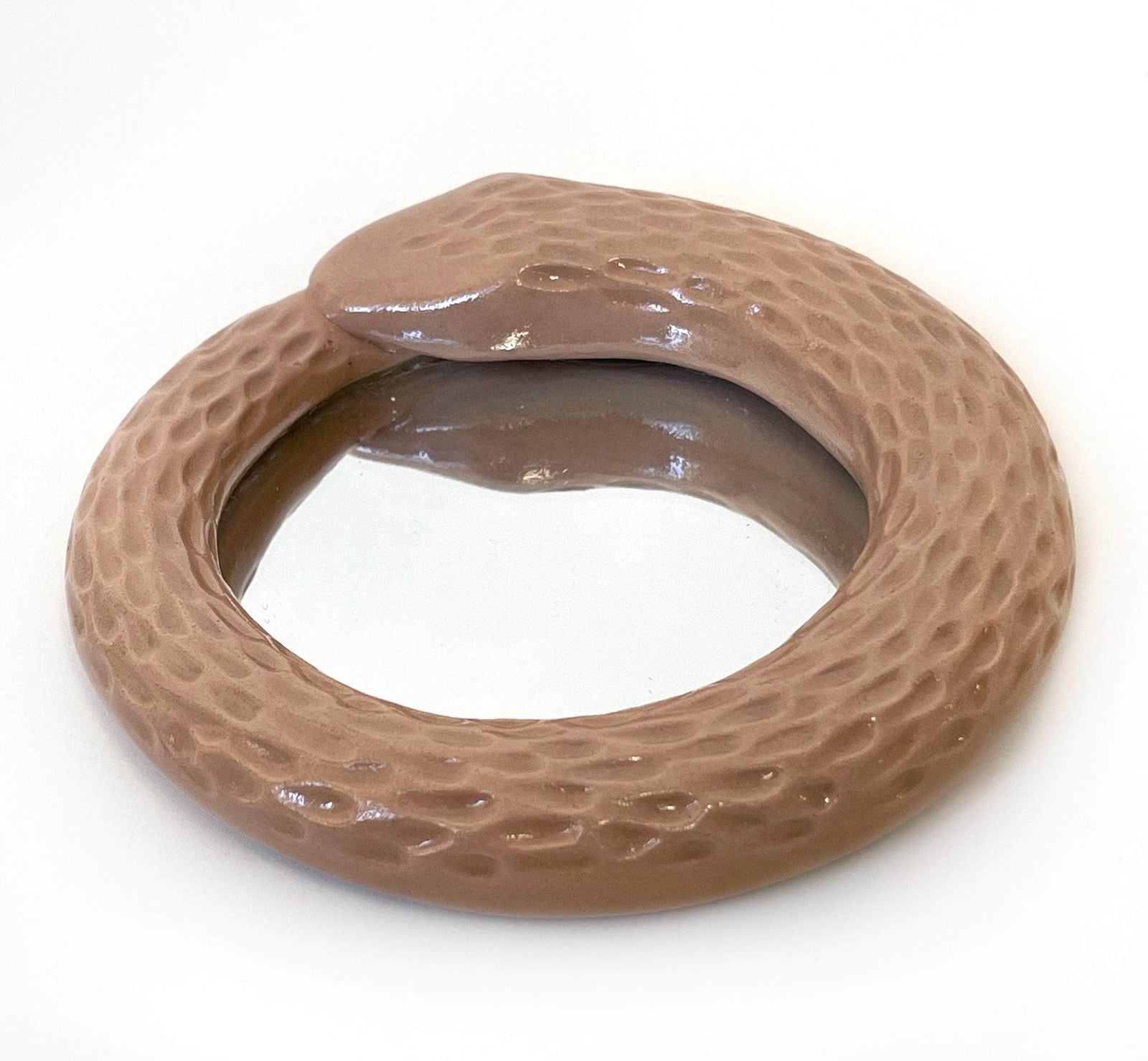Snake Mirror - Beige