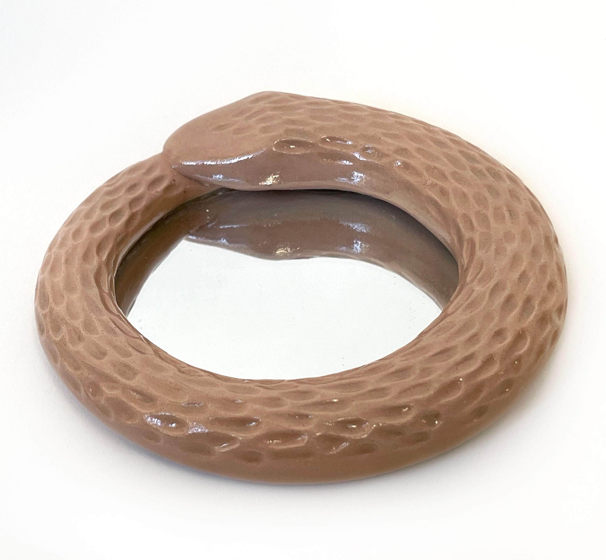 Snake Mirror - Beige