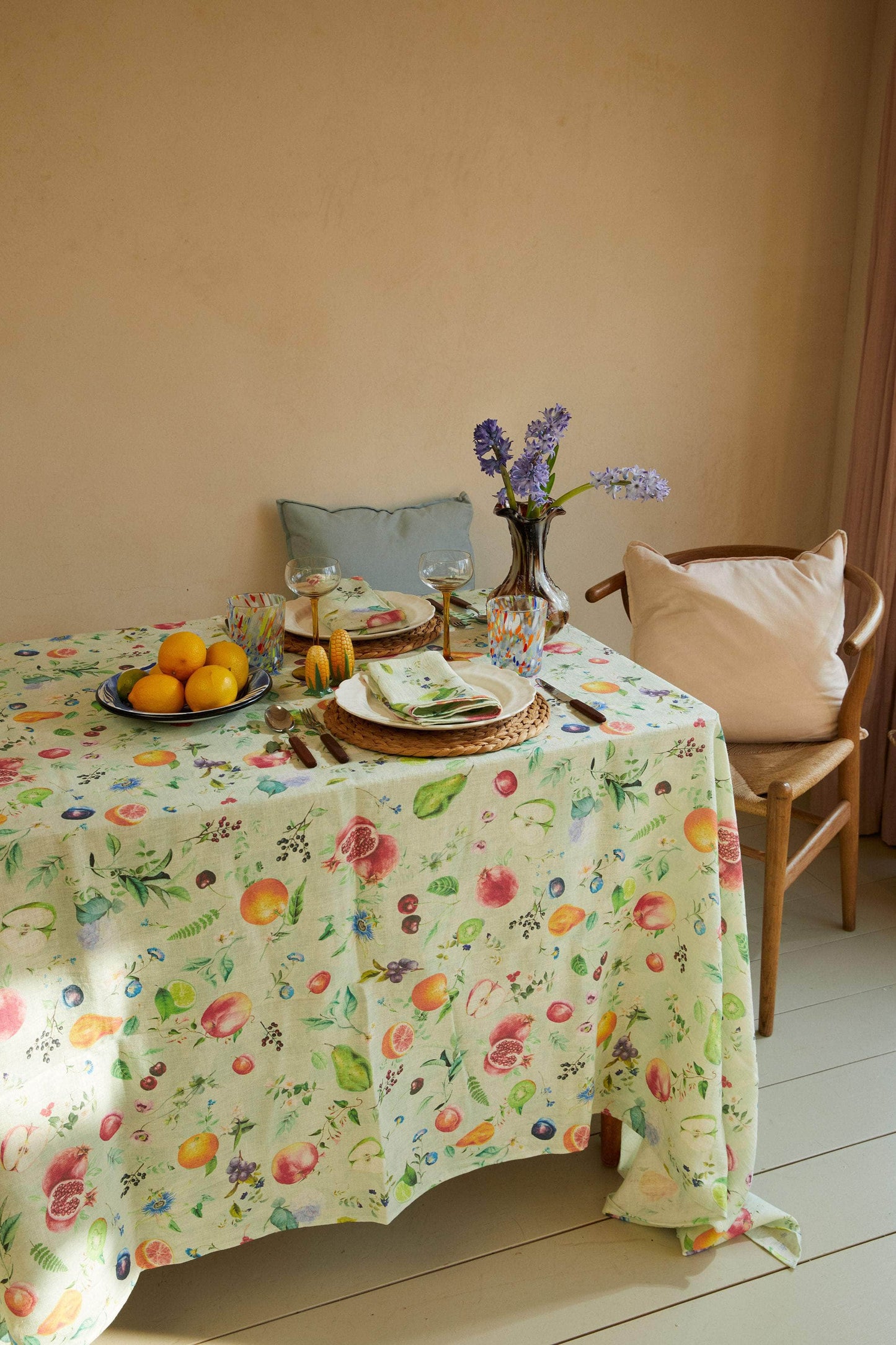 Load image into Gallery viewer, Persephone Linen Tablecloth
