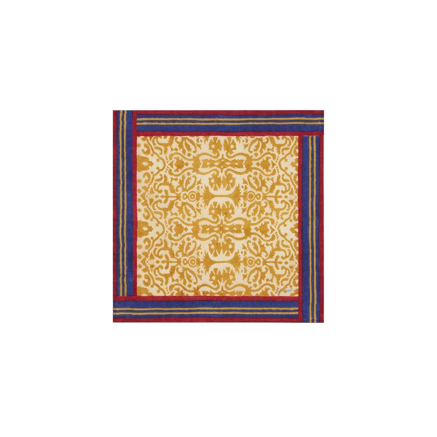 Cotton Napkin Damask Stripes Chutney