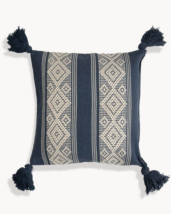 Lazaro Handwoven Tassel Cushion Cover