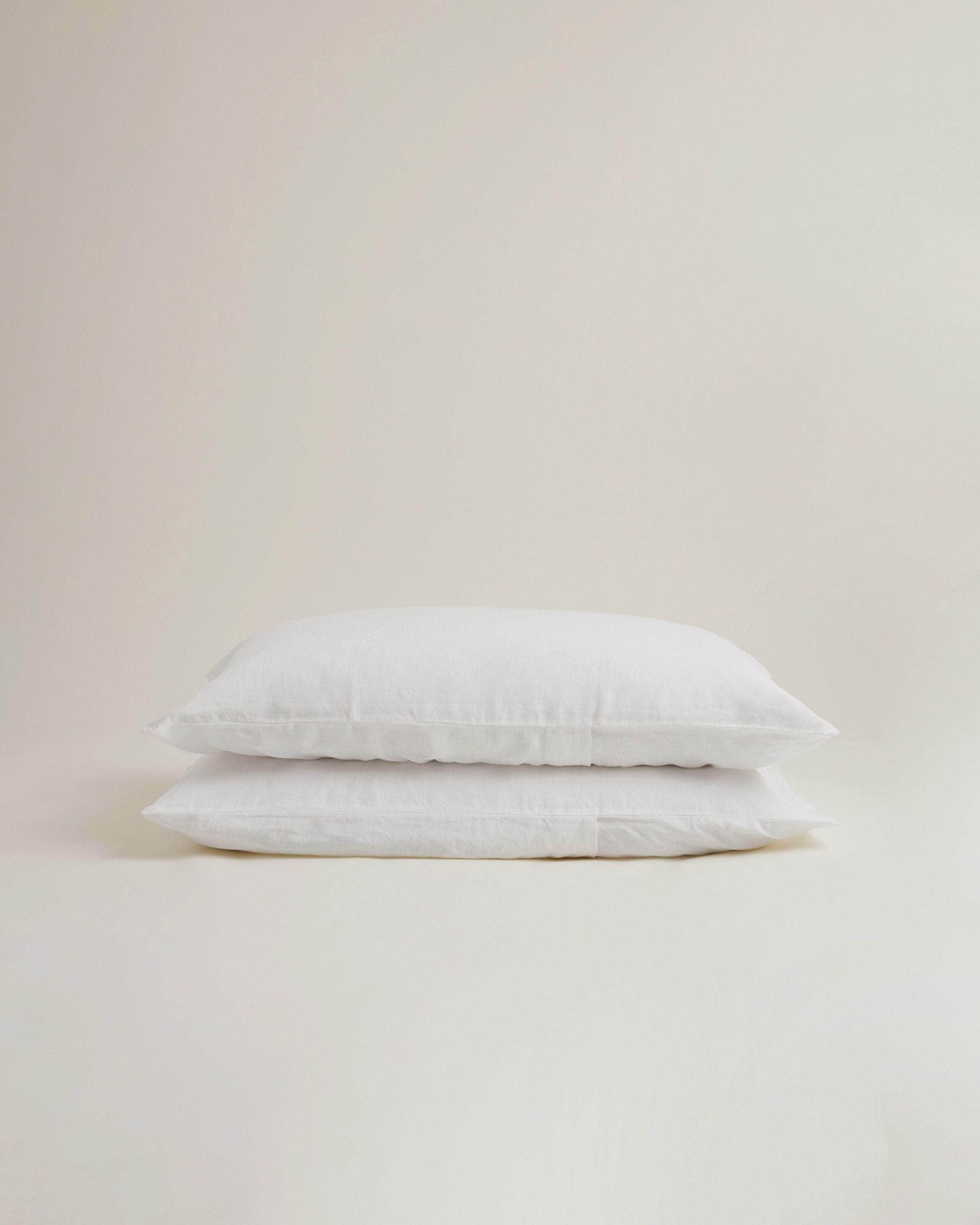 Hemp Pillowcase Pair Pure White